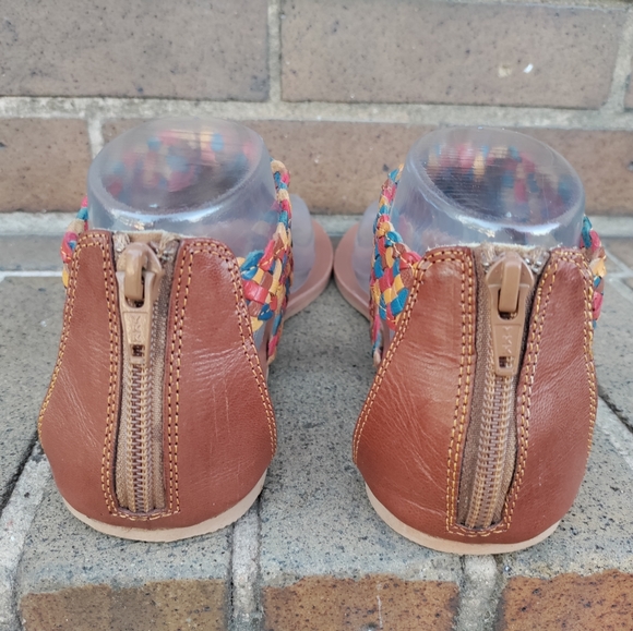 Steve Madden | Pressto Rainbow Braided Leather Gladiator Sandals Size 8.5 - Picture 13 of 14